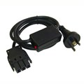 3000MM 20A 3 PIN STARTER LEAD BLK