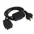 3000MM 20A 3 PIN STARTER LEAD BLK